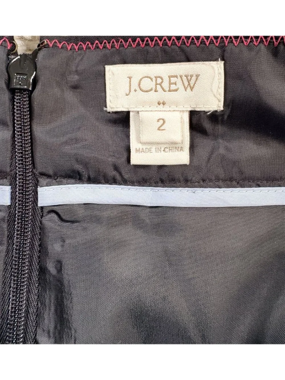 J. Crew Classic Wool Pencil Skirt Black 2 Lined EUC